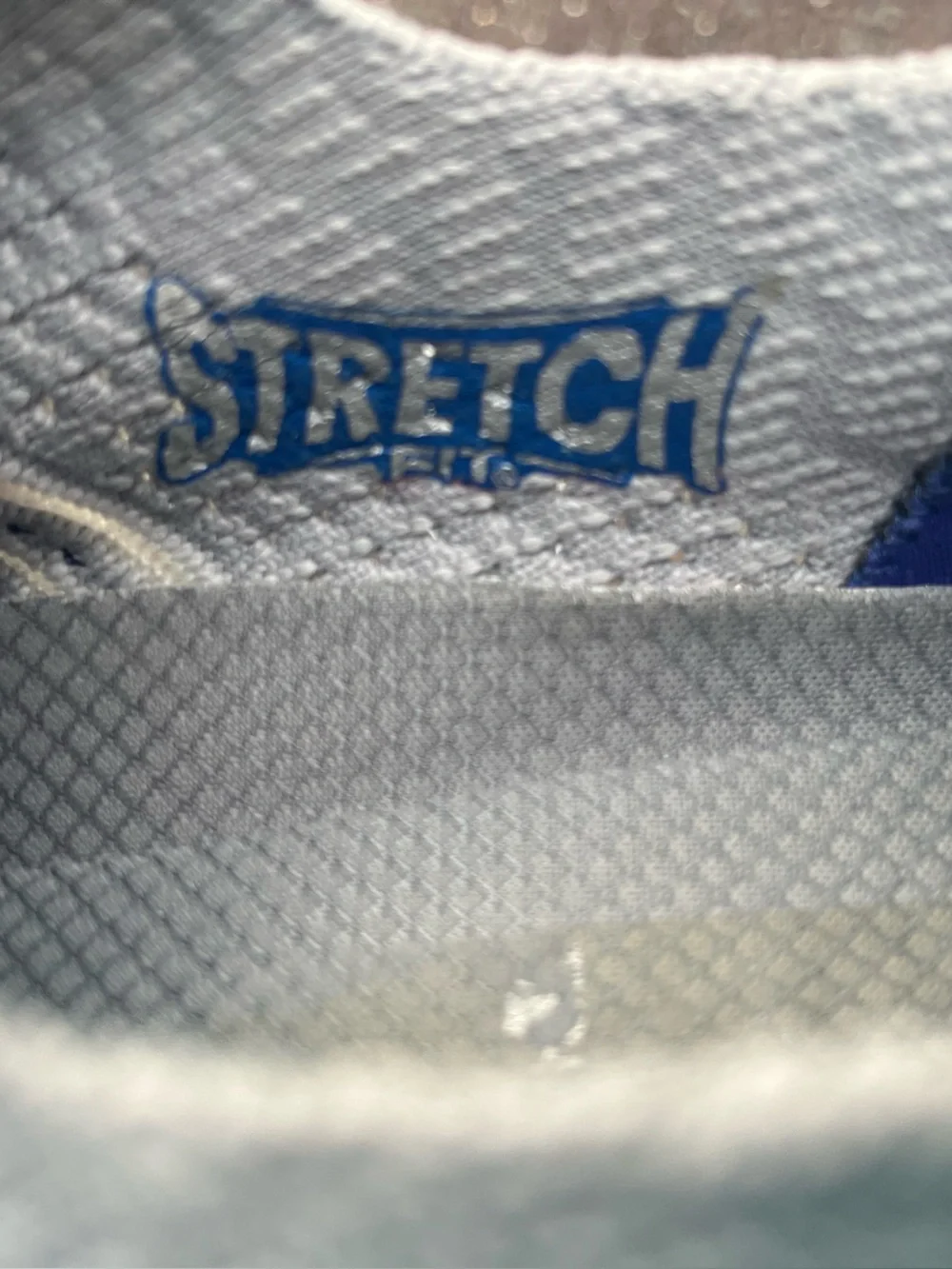 Skechers Men’s 10.5 Slip-On Gray Blue Knit Walking Shoes 232311 EUC